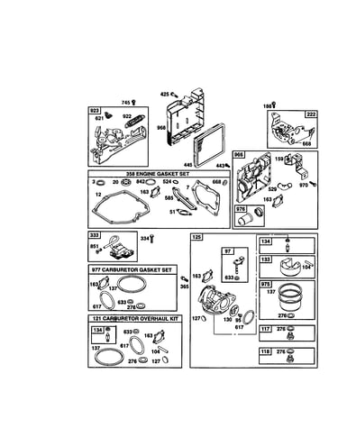 Carburetor/gasket set