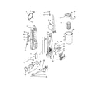 Kenmore 11632720200 dust compartment and motor diagram