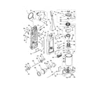Kenmore 11631732000 dust compartment and motor diagram