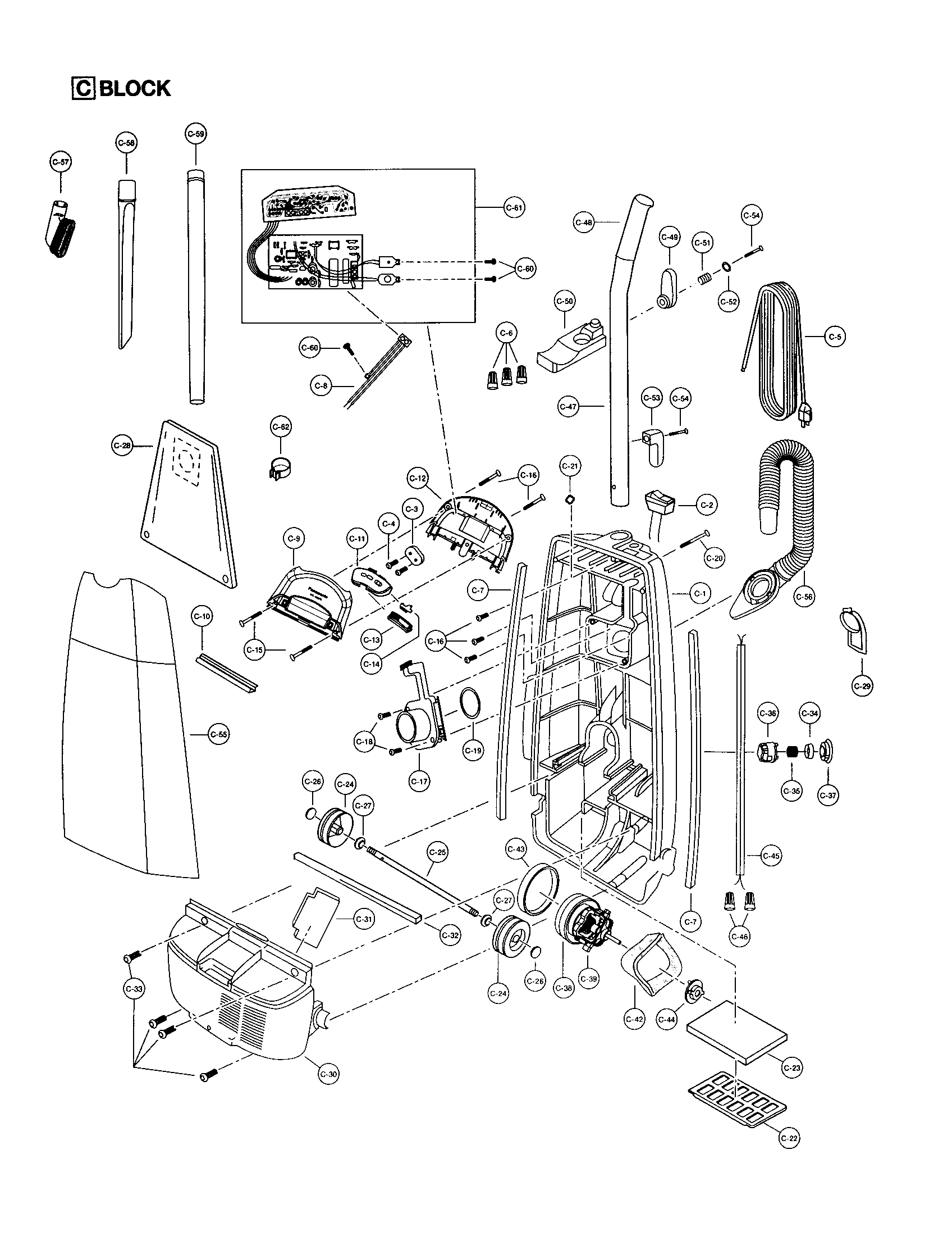 MOTOR HOUSING/MOTOR/HANDLE/BODY