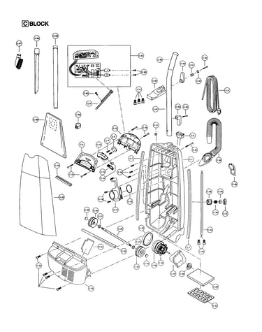 Motor housing/motor/handle/body