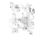 Panasonic MC-V5370 motor housing/motor/handle/body diagram
