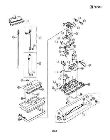 Power nozzle/agitator assembly