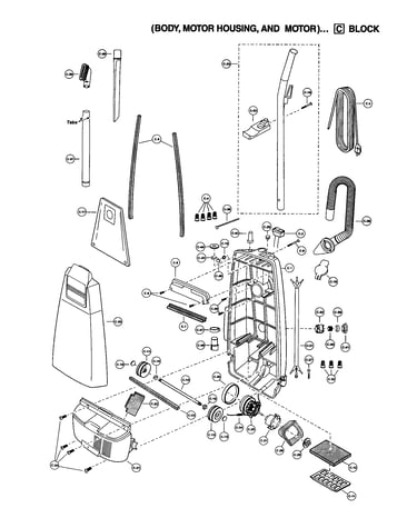 Body/motor housing/motor