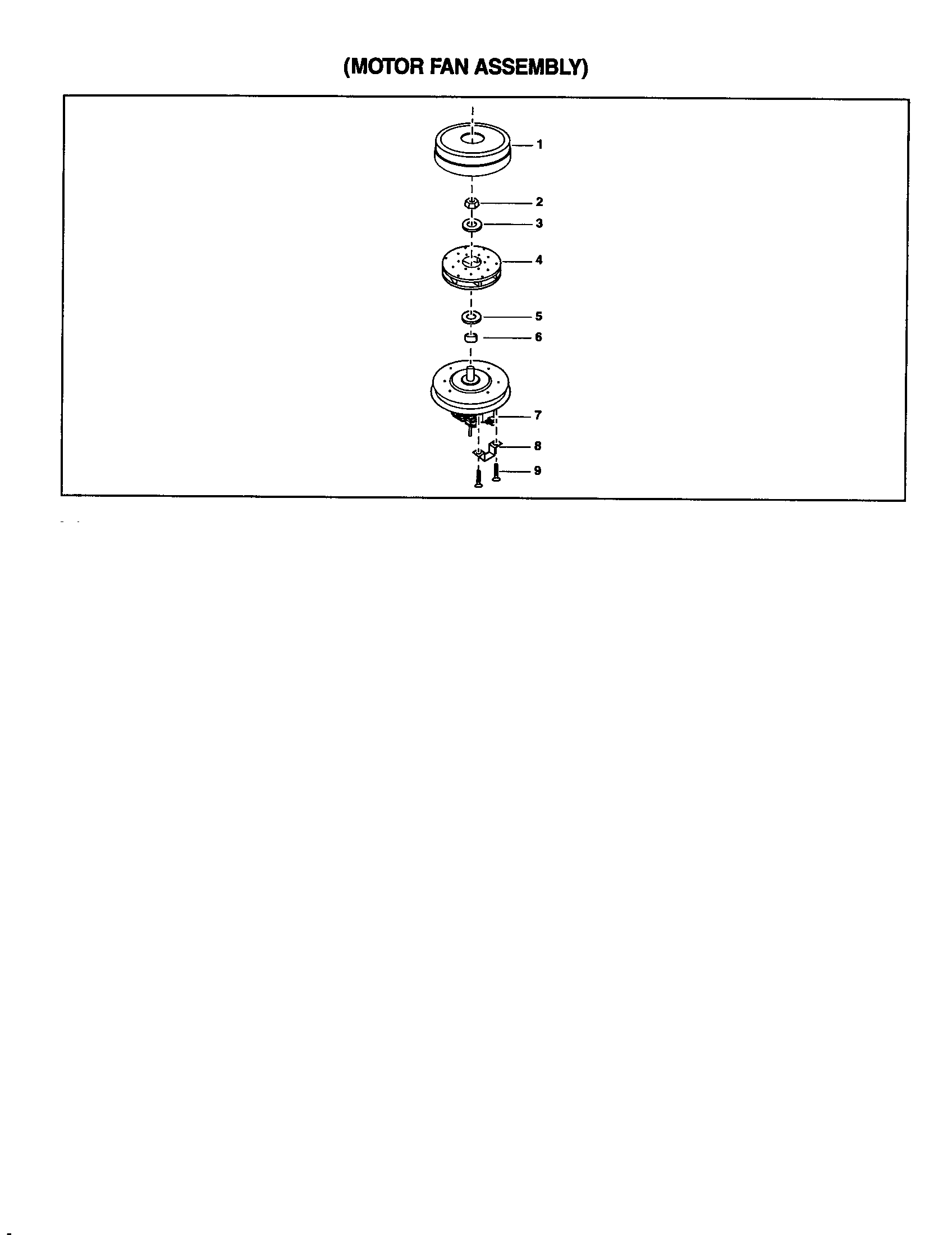 Motor fan assembly