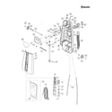 Panasonic MC-6601 dust compartment/cover diagram