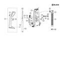 Handle/rear dust compartment
