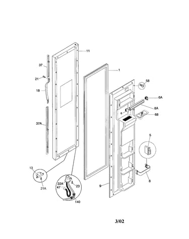 Freezer door