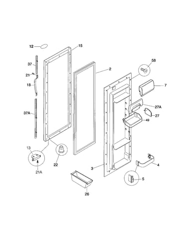 Refrigerator door