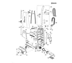 Panasonic MC-V150 body/motor housing/motor diagram
