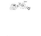 Panasonic MC-V7305 motor case and motor diagram