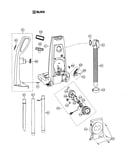 Handle/dust compartment/cord reel