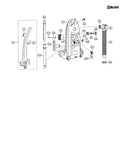 Handle/rear dust compartment