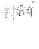 Handle/rear dust compartment