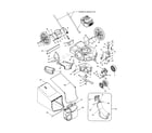 Craftsman 247385010 engine/deck 21"/bag diagram