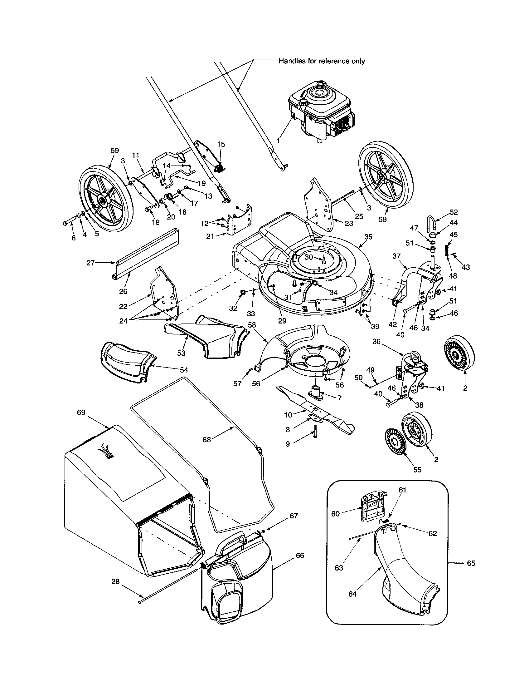 Engine/deck 21"/bag