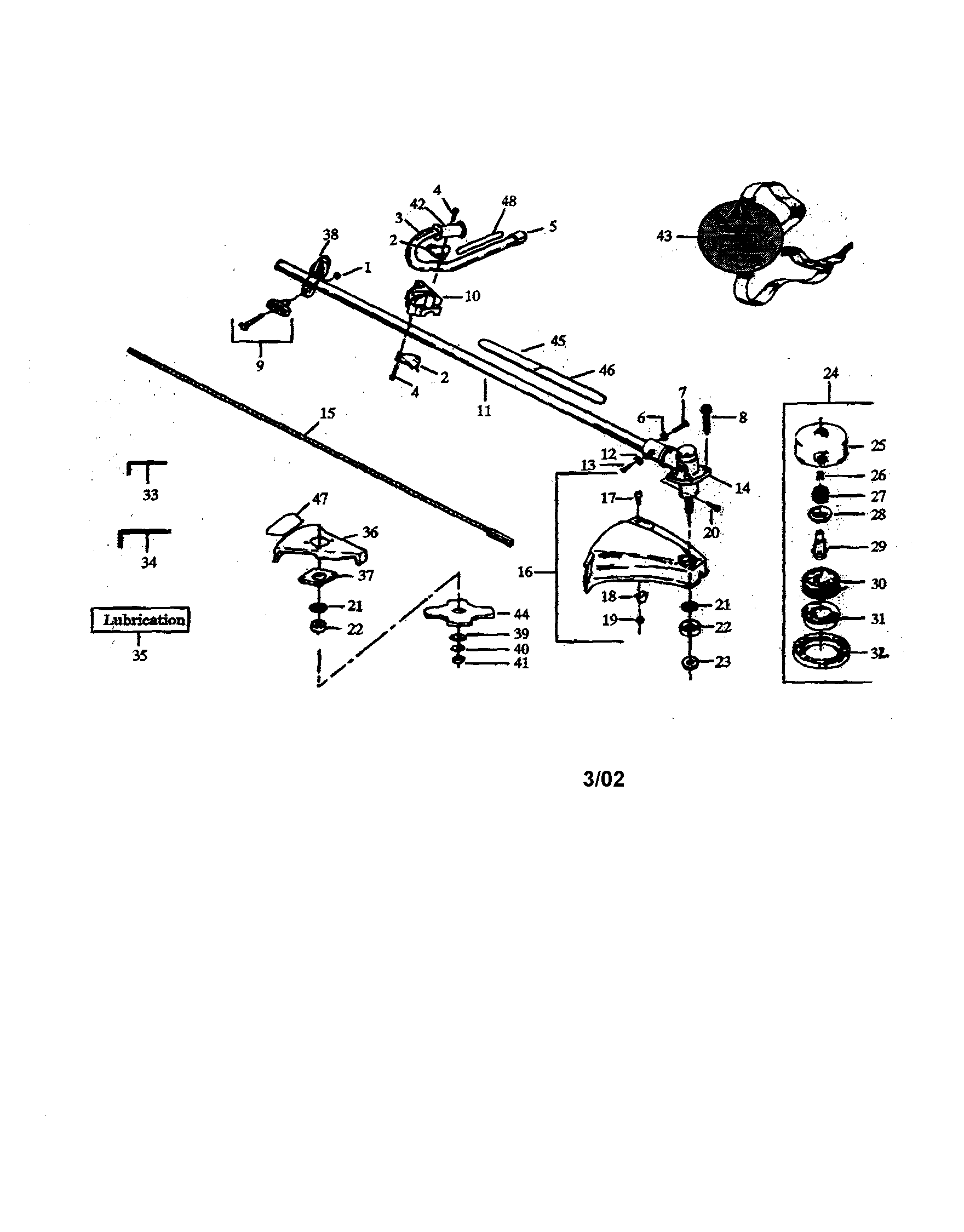 Drive shaft housing/handle