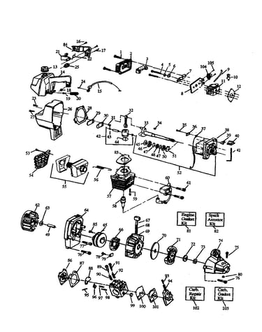Crankshaft/tank/cylinder
