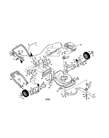Engine/handle/housing