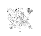 Craftsman 917377700 engine/housing/handle diagram