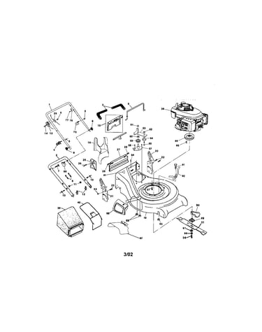 Engine/housing/handle