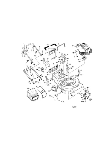 Engine/handle/housing