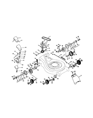 Wheels/tires/v-belt