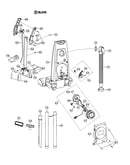 Handle/rear dust compartment/reel