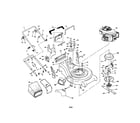 Craftsman 917377790 engine/housing/handle diagram