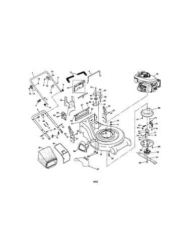 Engine/housing/handle