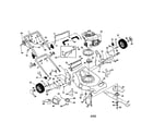 Craftsman 917378520 engine/housing/handle diagram