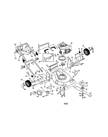 Engine/housing/handle