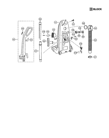 Rear dust compartment
