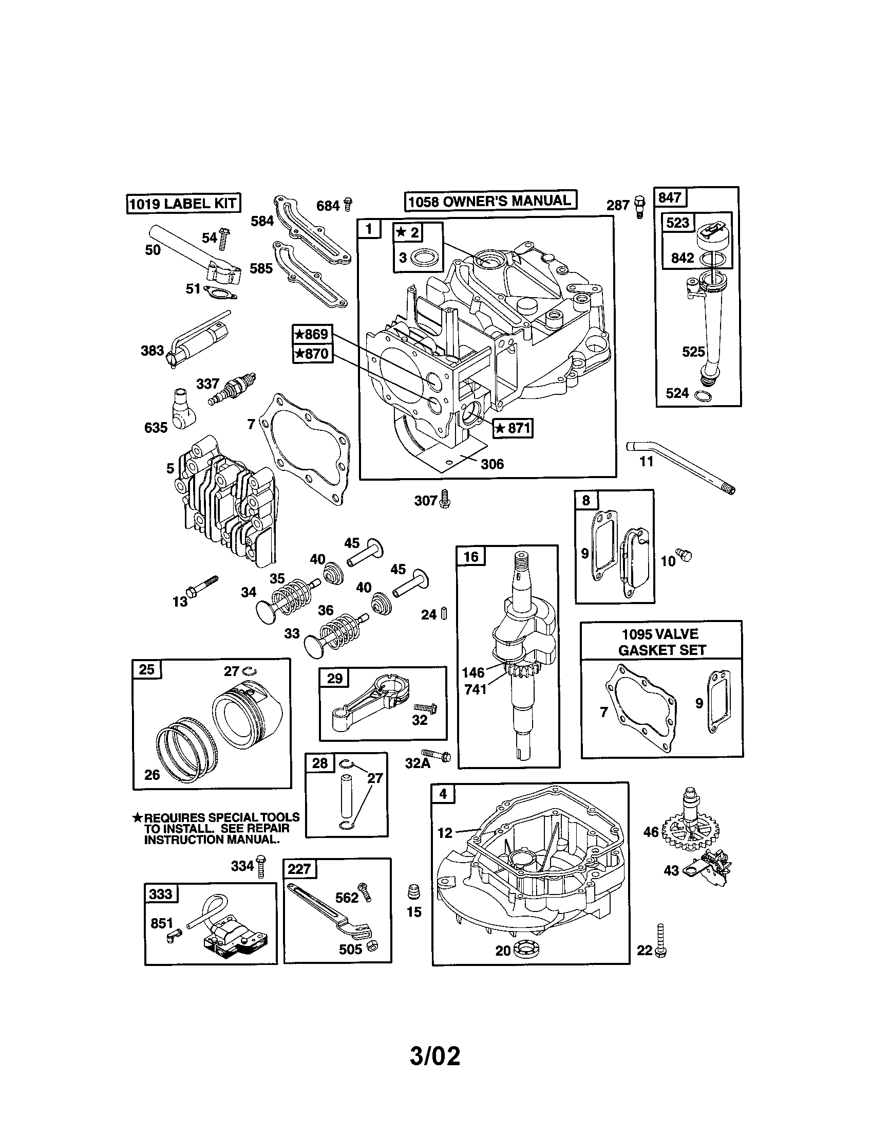 Cylinder/crankshaft