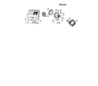Panasonic MC-V5750-00 motor case and motor diagram