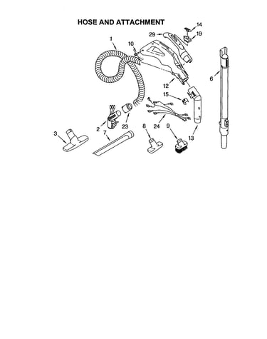 Hose and attachment