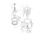 Kenmore 11042182200 agitator, basket and tub diagram