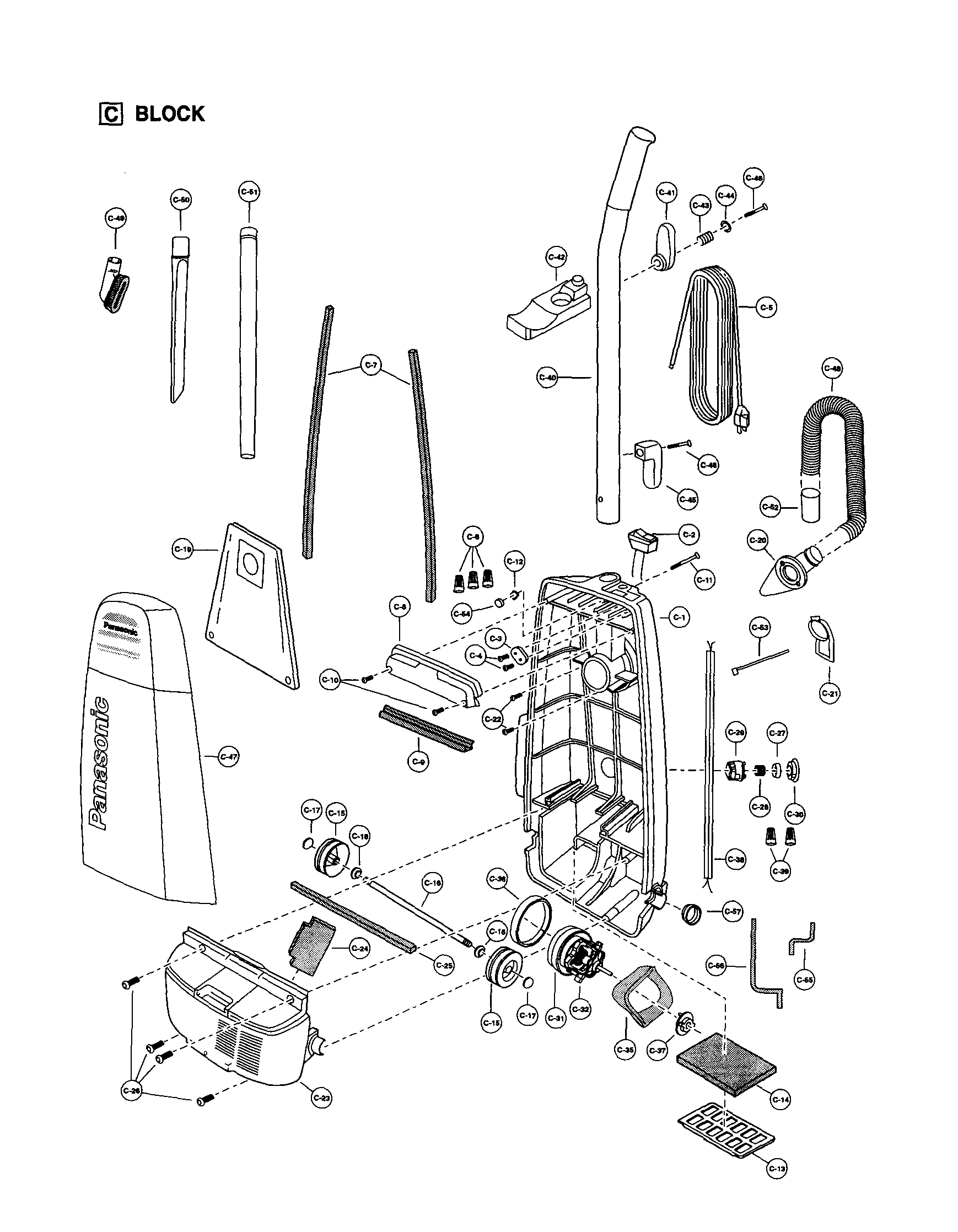 Motor housing/motor/handle/body