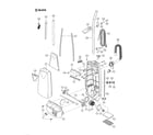 Panasonic MC-V5190 motor housing/motor/handle/body diagram