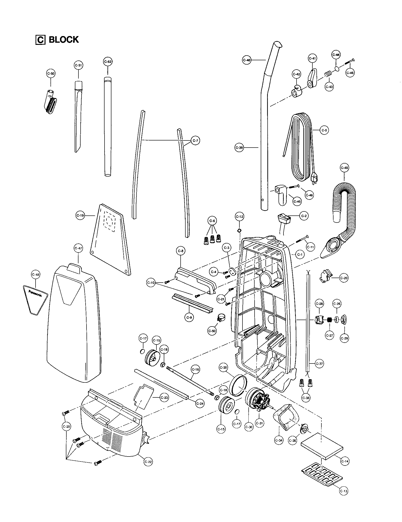 Motor housing/motor/handle/body