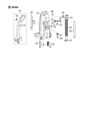 Handle/rear dust compartment
