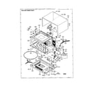 Sharp R-430DW oven and cabinet diagram