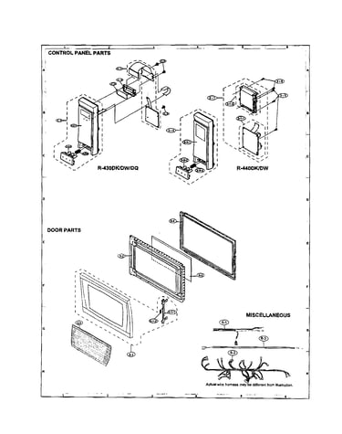 Control panel/door/miscellaneous