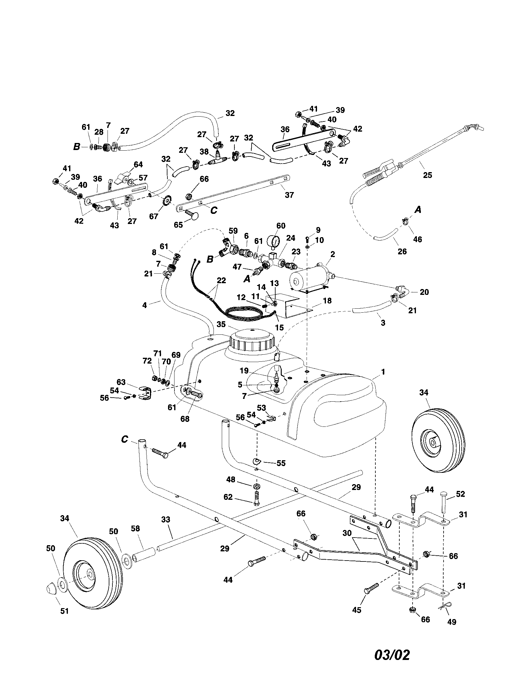 15 GALLON 70 PSI SPRAYER