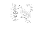 KitchenAid KHMS147HWH0 magnetron and turntable diagram