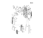 Panasonic MC-V6255 dust compartment/dust cover diagram