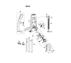Panasonic MC-V780-00 handle/rear dust compartment/reel diagram