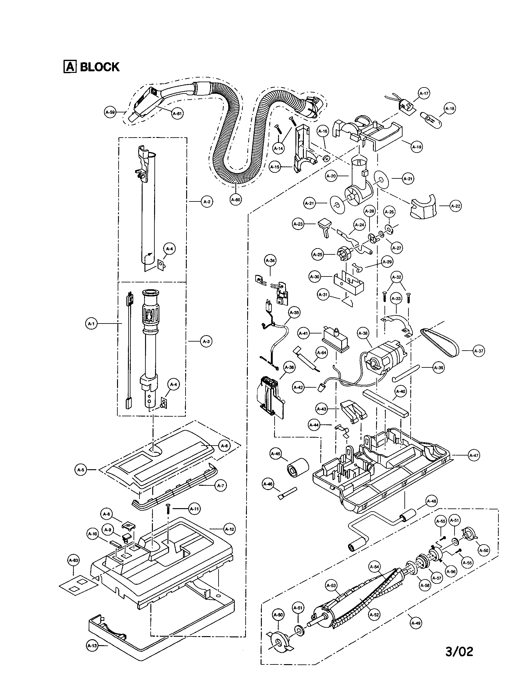 POWER NOZZLE/AGITATOR/HOSE