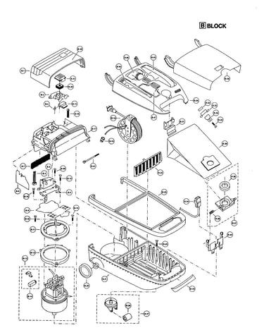 Canister/motor