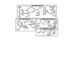 Briggs & Stratton 110600 TO 110699 (0015, 0100, 0102) gasket set/overhaul kit diagram